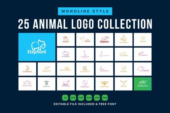 25 Animal Logo Collections for Branding and Design Needs