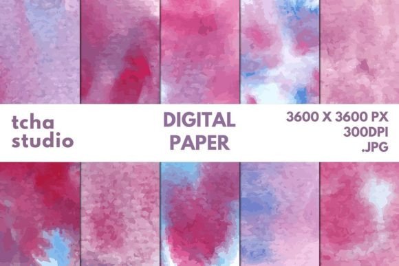 Abstract Pink Purple Digital Paper