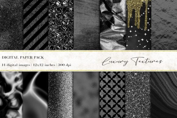 Black Luxury Digital Papers: Elevate Your Creative Projects with Timeless Elegance