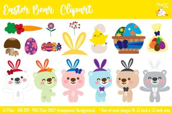 Eater Bear Clip Art: A Versatile Tool for Easter-Themed Creations