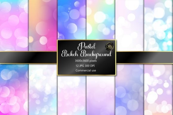 Pastel Bokeh Unicorn Background for Creative Projects