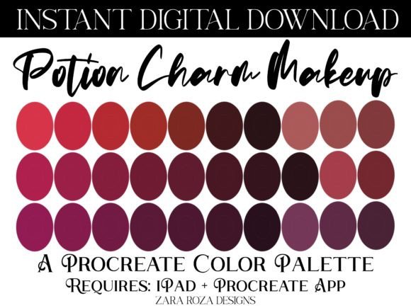 Potion Charm Makeup Procreate Palette