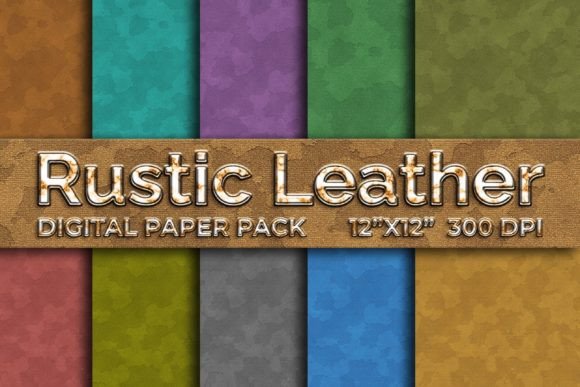 Rustic Leather Digital Papers