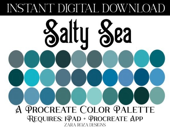 Salty Sea Procreate Color Palette: A Digital Artist’s Guide to Oceanic Inspiration