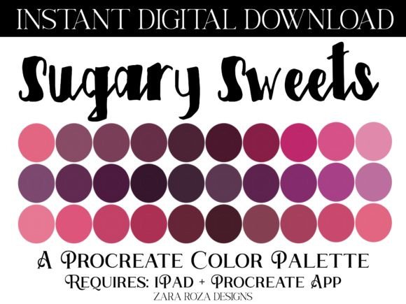 Sugary Sweets Procreate Color Palette: A Digital Artist’s Delight